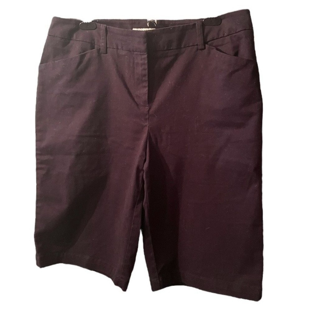 Jones New York Sport Black Stretch Bermuda Shorts